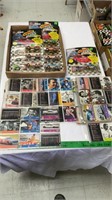 Assorted racing collector cards, assorted racing