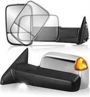 Dodge Ram 2009-24 Heated Towing Mirrors  Chrome