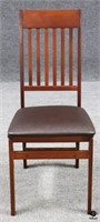 Folding Wood Accent Chair