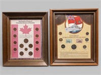 COLLECTION OF FRAMED CANADIAN COINAGE