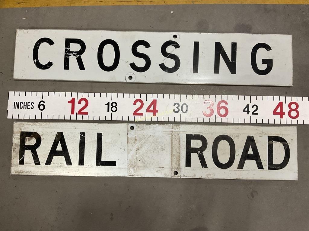 Railroad Crossing Metal Signs