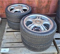 (4) Tires w/Rims - 225/40ZR18 92W