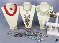 Necklaces, Earrings, Bracelets / 26 Pc