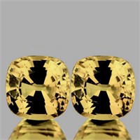 NATURAL GOLDEN ZIRCON Pair 6.00 MM [FLAWLESS]