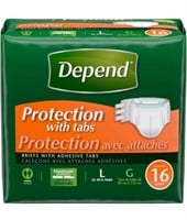 Depend Protection with Tabs Maximum Briefs