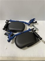 (2) Wheelchair foot rests. Padded.