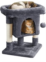 Cat condo sisal tree climber in dark grey