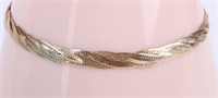 14K YELLOW GOLD TWISTED CHAIN LADIES BRACELET