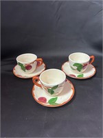 Franciscan Apple Earthenware teacup & saucer set