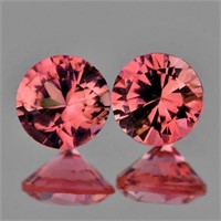 Natural Padparadscha Pink Sapphire Pair {Flawless-