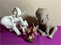 Elephants Made In Japan, Resin, Ceramic ++