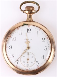 14K YELLOW GOLD VINTAGE ELGIN POCKET WATCH