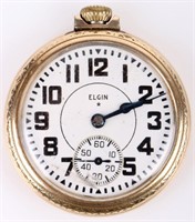 VINTAGE ELGIN 10K GOLD FILLED POCKET WATCH