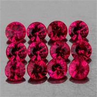 Natural Premium Pink  Burma Ruby 12 Pcs - Untreate
