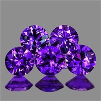 Natural Intense Purple Sapphire 5 Pcs [IF-VVS]