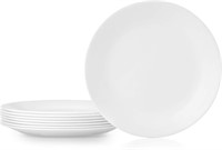 10-1/2-Inch Dinner Plates, Set of 4, White plain