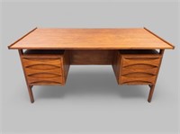 VINTAGE TEAK EXECUTIVE DESK