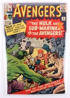 AVENGERS #3 (1964) - CLASSIC BATTLE W/ HULK