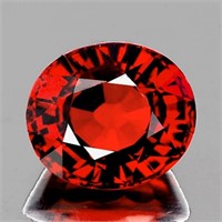 Natural Intense Red Spessartite Garnet 4.46 Ct{Fla