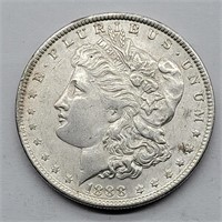 1888 MORGAN SILVER DOLLAR AU