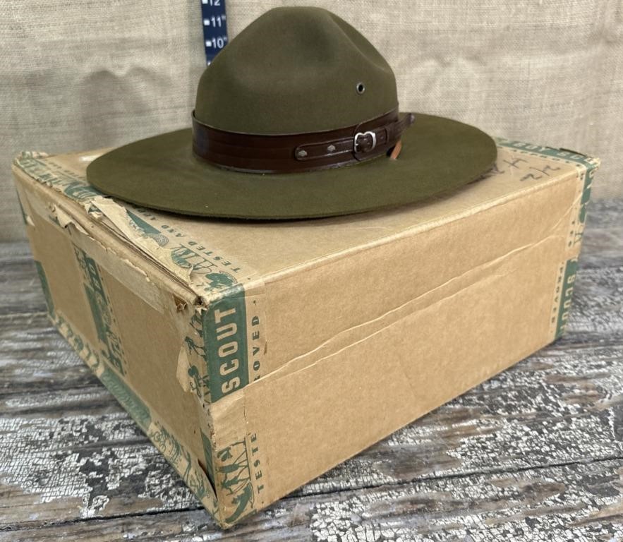 Boy Scout hat w/ original box