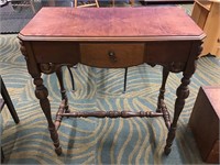 Old Decorative Wood Entry Table