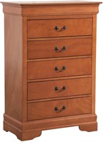 Glory Furniture Louis Phillipe 5 Drawer Chest