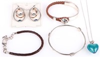 BRIGHTON STERLING SILVER LADIES JEWELRY - LOT OF 5