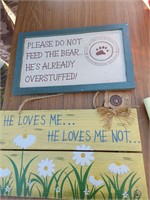 Boyds Bears Wood Signs