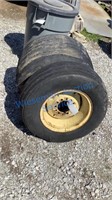 JD IMPLEMENT WHEELS WITH TIRES (2)