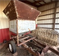 Shop built feed cart  w/extensions