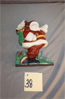 Santa Cast Iron Door Stop