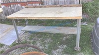 METAL FRAME WORK BENCH 6’x3’