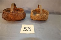 2-Small Antique Baskets