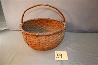 Antique Basket with wooden Handle