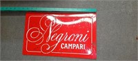 Negroni campari tin sign