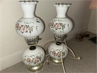 Set of end table lamps