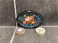 Decorative Plate and Coasters