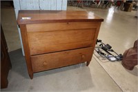 Cherry Blanket Chest Over Single Drawer