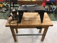 Workbench, Craftsman Router Table and Router