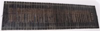 CHINESE ANTIQUE DARK BAMBOO HANGING WALL SCROLL
