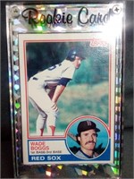 Wade Boggs 1983 Rookie Card in Protective Case