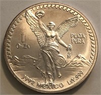 1992 1-Oz Libertad Silver Round