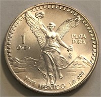 1993 1-Oz Libertad Silver Round