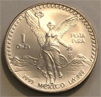 1995 1-Oz Libertad Silver Round