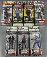 7pc NIP Mcfarlane Walking Dead Action Figures