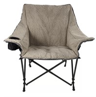 Black/cream Trimount Sherpa Cozy Chair