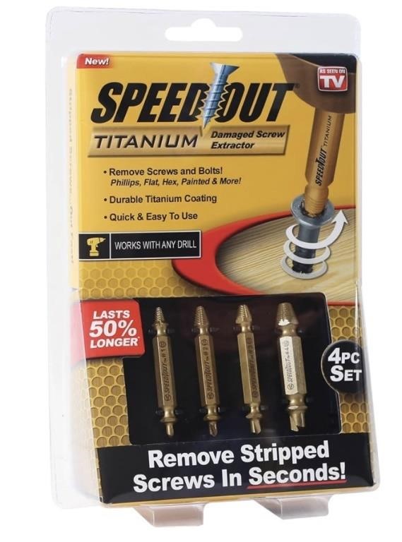 Speed Out Titanium Screw Extractor Kit