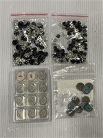 4 sewing accessories buttons & more