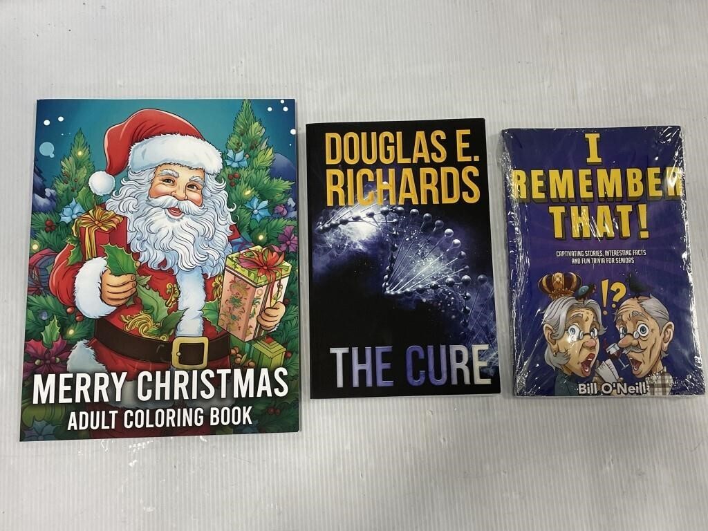 Trio of entertaining books for adults